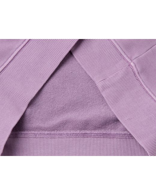 Benetton Purple Benetton, Closed Sweatshirt With A Worn Look for men