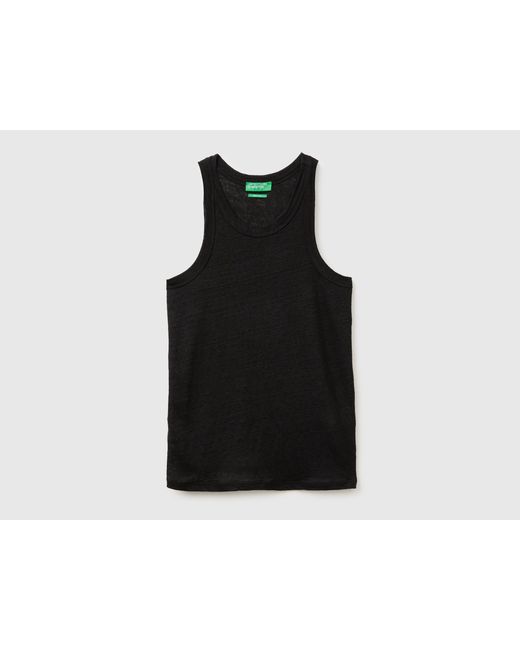 Benetton Black Benetton, Pure Linen Tank Top