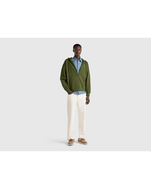 Benetton, Vaqueros De Corte Regular, Blanco, Hombre Benetton de hombre de color Black