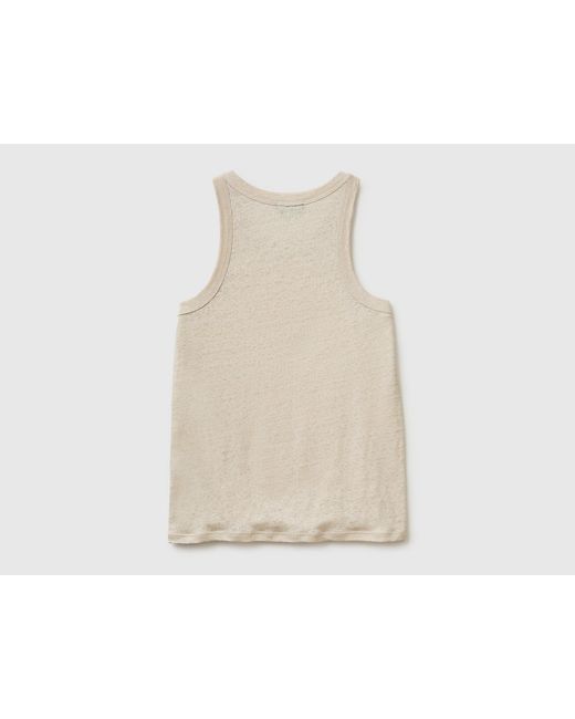 Benetton Black Benetton, Pure Linen Tank Top