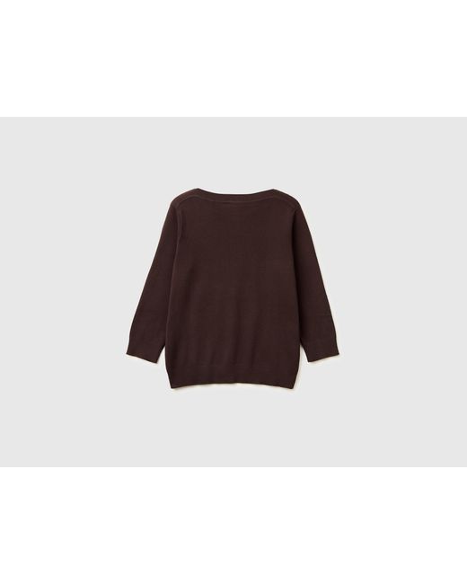 Benetton Black Benetton, Sweater With Boat Neck