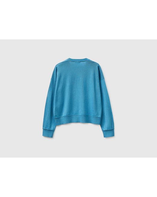 Benetton Blue Benetton, V-Neck Sweater