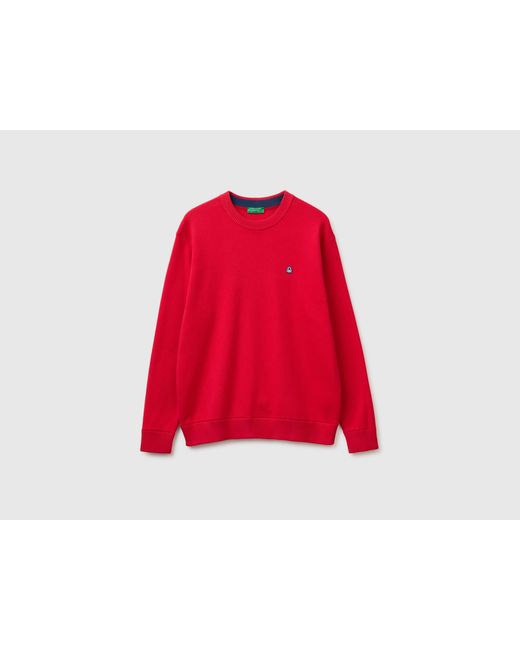Benetton Red Benetton, Relaxed Fit Sweater for men