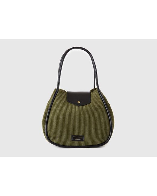 Benetton Green Benetton, Velvet Tote Bag