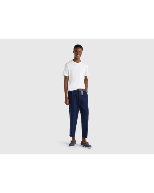 Benetton, Chino di Benetton in Black da Uomo