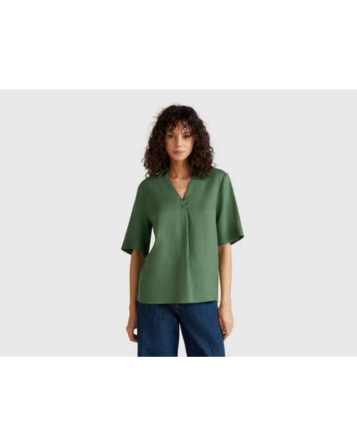 Benetton Green Benetton, Short Sleeve Blouse