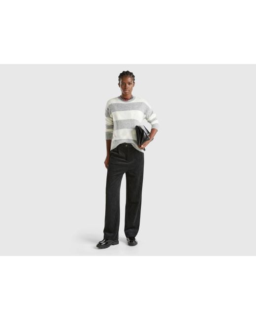 Benetton Black Benetton, Striped Sweater