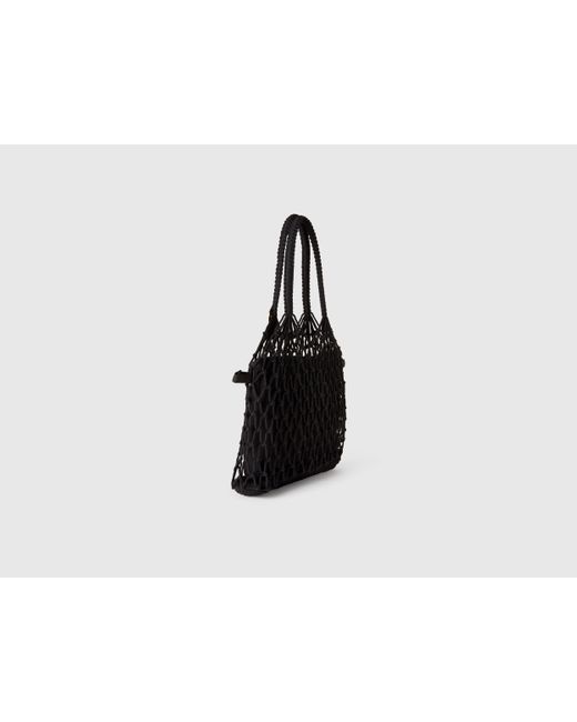 Benetton Black Benetton, Mesh Shopping Bag