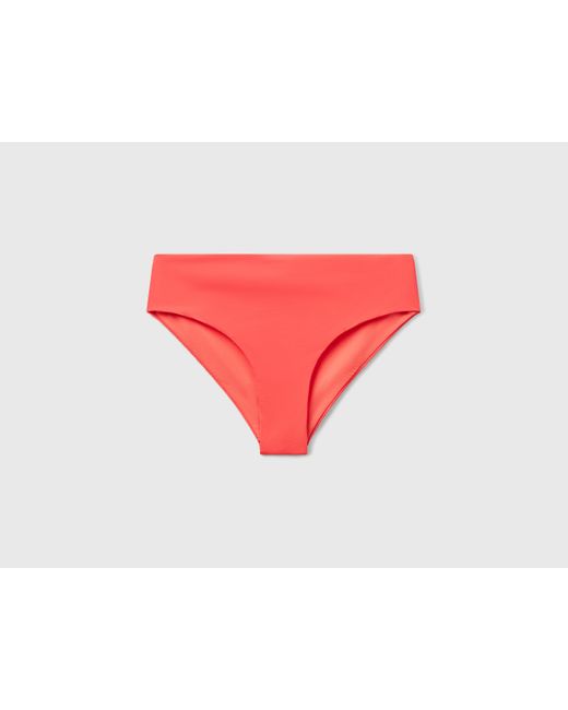 Benetton, Braguita De Baño Con Laterales Altos En Econyl, Mujer Benetton de color Black