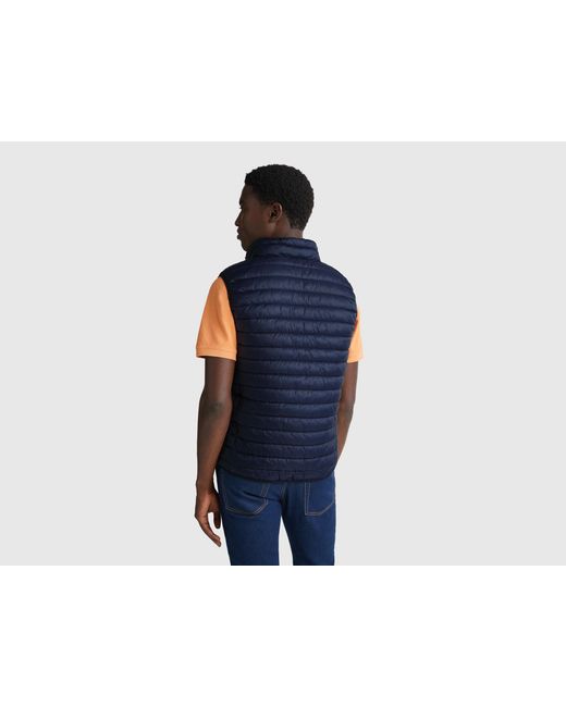 Benetton Blue Benetton, Regular Fit Padded Vest for men