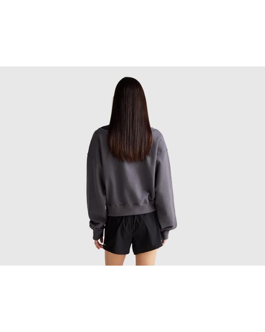 Benetton Black Benetton, Sweatshirt With Boat Neck
