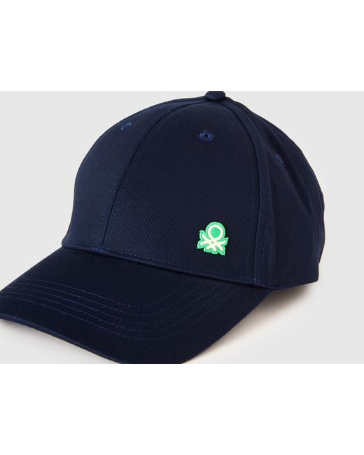 Benetton Blue Benetton, Baseball Cap With Logo for men