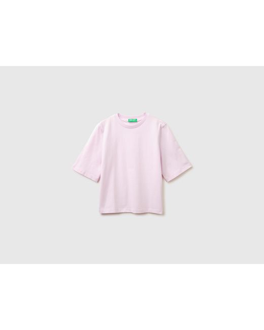 Benetton Black Benetton, 100% Cotton Boxy Fit T-Shirt