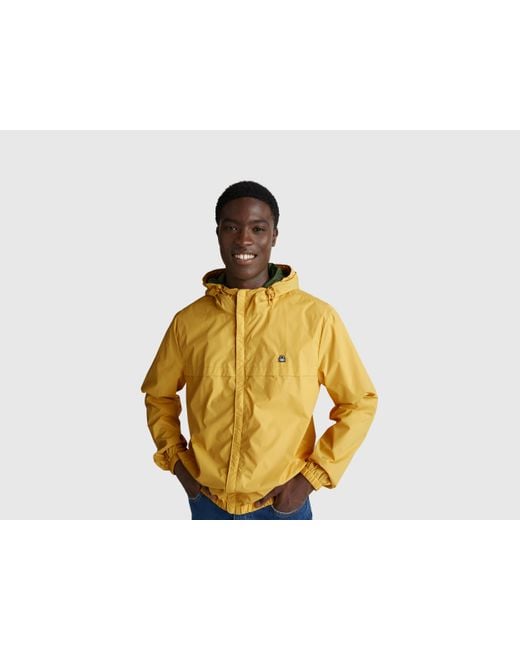 Benetton Multicolor Benetton, Rain Defender Jacket With Hood for men