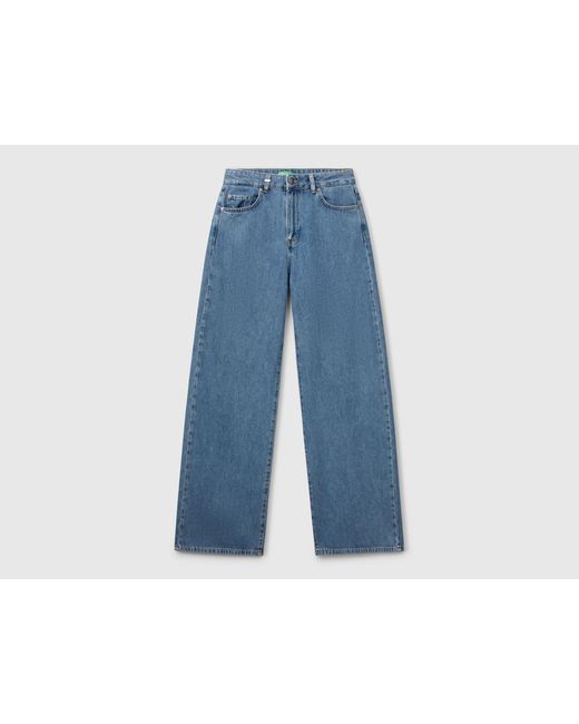 Benetton Blue Benetton, Wide-Fit Jeans