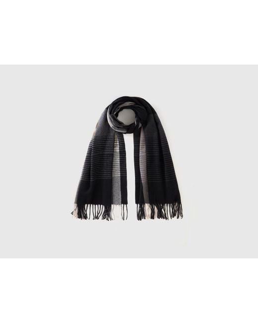 Benetton Black Benetton, Tartan Scarf