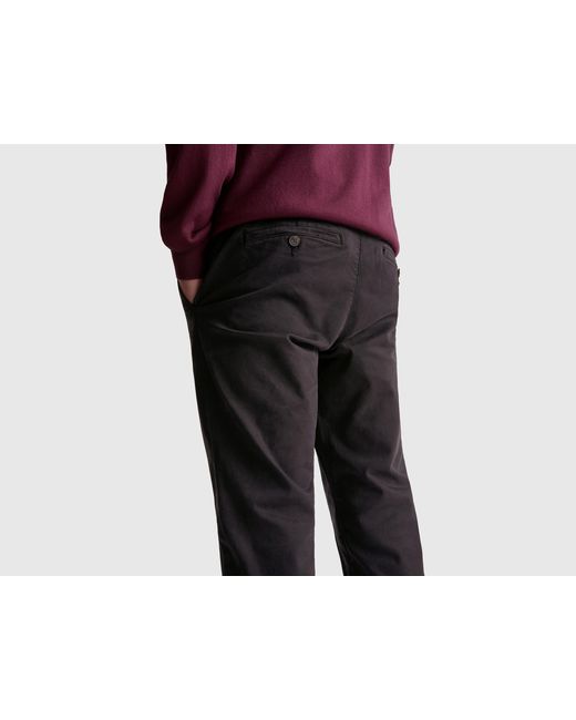 Benetton Black Benetton, Slim Fit Cotton Chinos for men