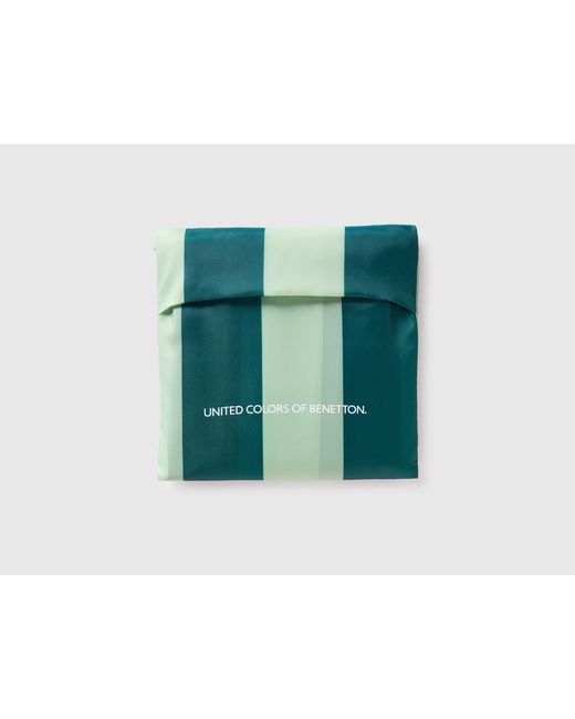 Benetton, Bolsa De Mano De Rayas Verdes, Talla, Verde, Mujer Benetton de color Green