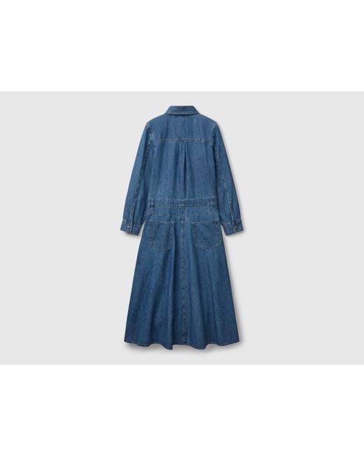 Benetton Black Benetton, Jeanshemdkleid, Dunkelblau