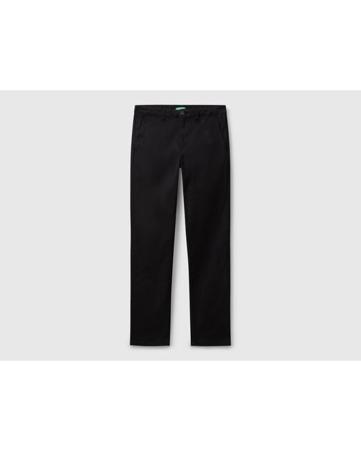 Benetton Black Benetton, Slim Fit Cotton Chinos for men