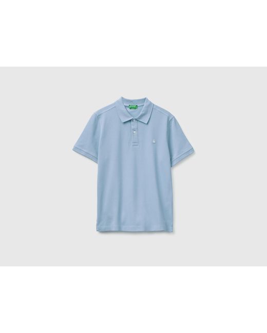 Benetton Blue Benetton, Regular Fit Polo for men