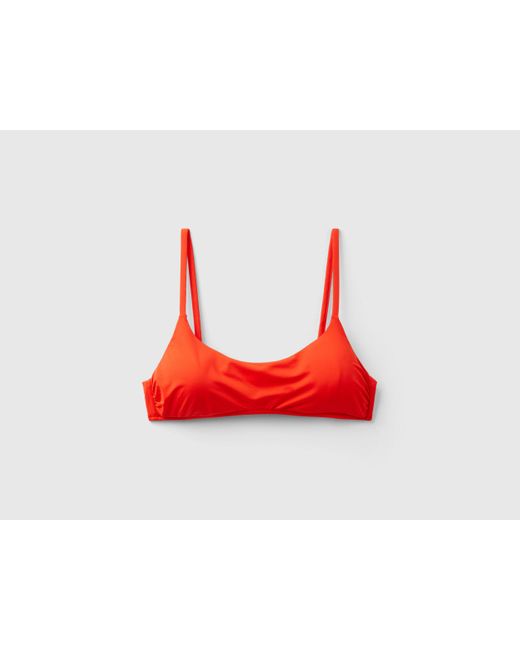 Sujetador Brassiere De Bikini De Econyl® Benetton de color Red