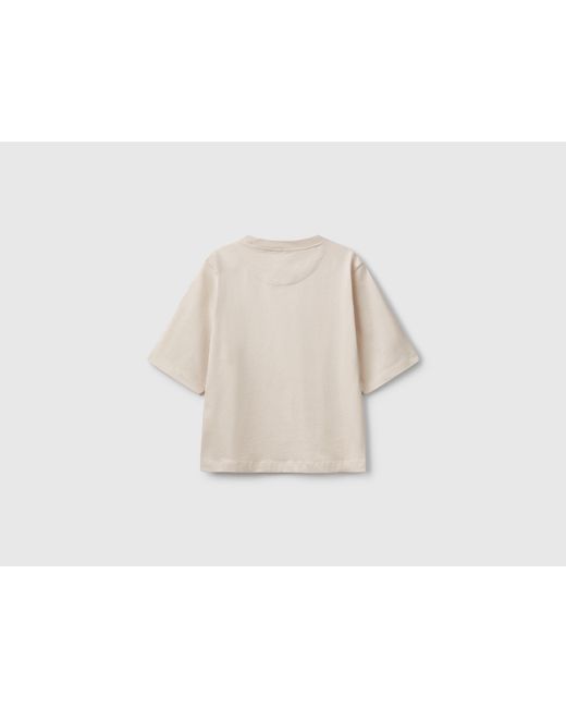 Benetton Black Benetton, 100% Cotton Boxy Fit T-Shirt