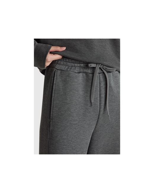 Benetton, Pantalones Deportivos De Polar, Talla, Gris, Mujer Benetton de color Black
