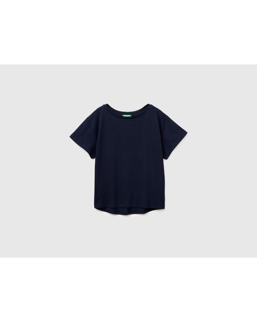 Benetton Blue Benetton, Boat-Neck T-Shirt