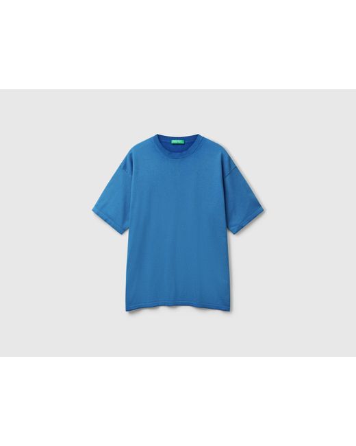 Benetton Benetton, T-Shirt Mit Normaler Passform, Blau in Blue für Herren