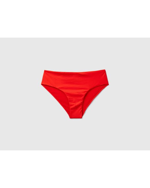 Braguita De Bikini Escotada De Econyl® Benetton de color Red