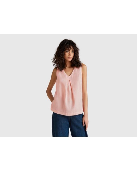 Benetton Blue Benetton, Sleeveless Blouse