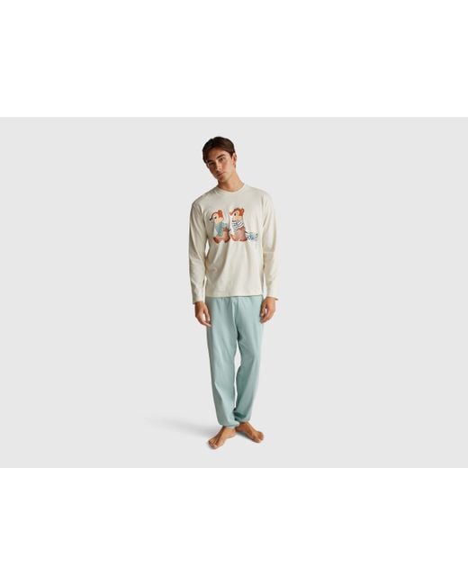 Benetton, Pigiama Disney Cip & Ciop, Taglia, Uomo di Benetton in Black da Uomo