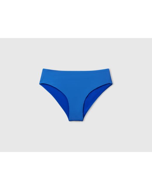 Benetton, Braguita De Baño Con Laterales Altos En Econyl, Azulado, Mujer Benetton de color Blue