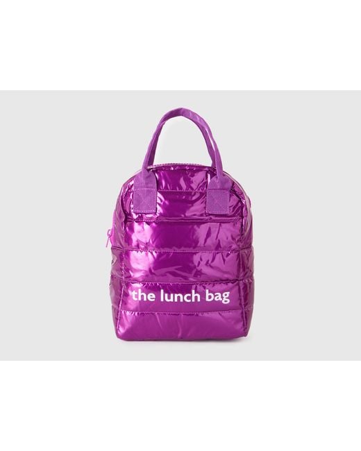 Benetton Purple Benetton, Padded Lunch Bag