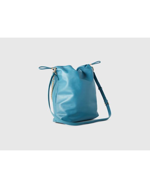 Benetton, Borsa A Secchiello Grande, Blu Chiaro, Donna di Benetton in Blue