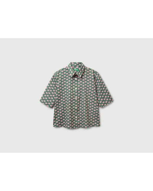 Benetton Black Benetton, Patterned Shirt