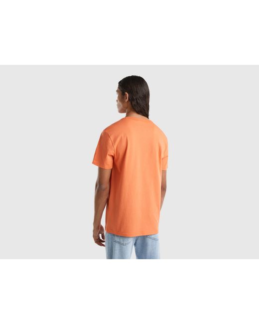 Camiseta De Algodón Orgánico Con Estampado De Logotipo de hombre de color Azul | Lyst