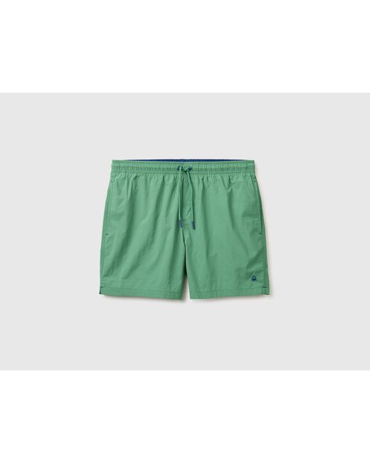 Benetton Green Benetton, Drawstring Swim Trunks for men