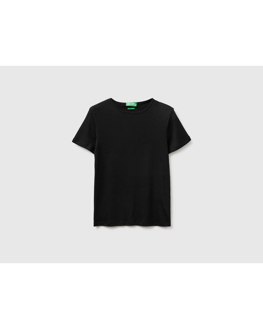 Benetton Black Benetton, Slim Fit Crew Neck T-Shirt