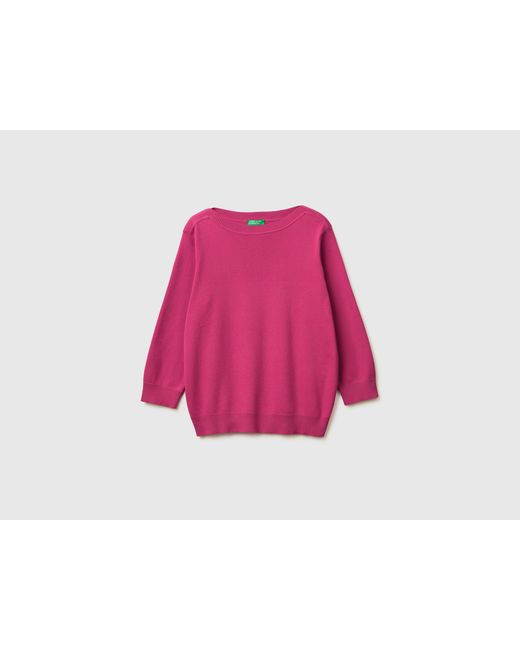 Benetton Black Benetton, Sweater With Boat Neck