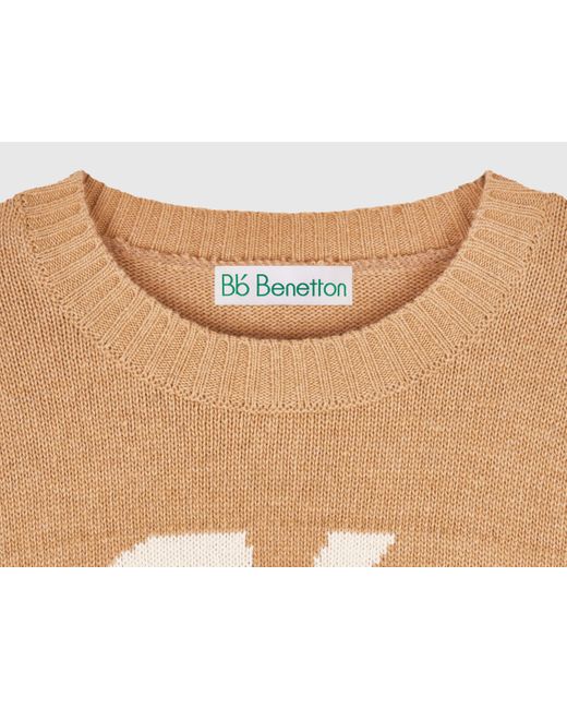 Benetton Black Benetton, Crew Neck Sweater