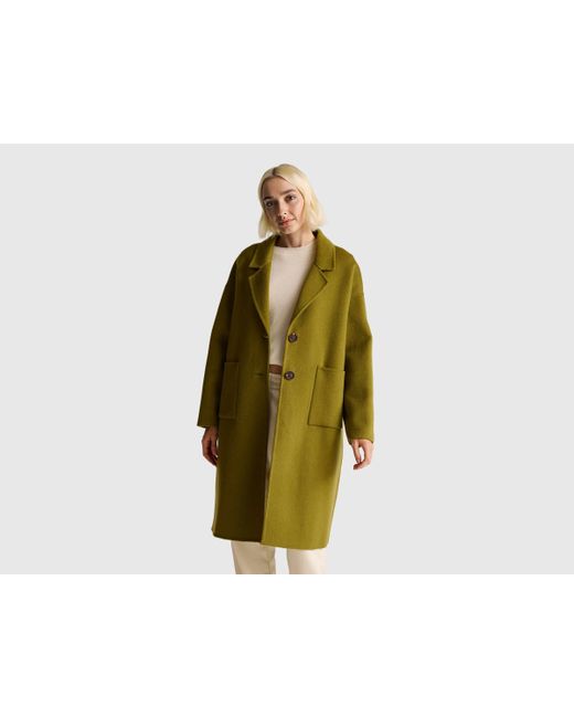 Benetton Green Benetton, Midi Coat