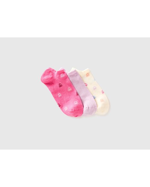 Benetton Black Benetton, Three Pairs Of Short Socks