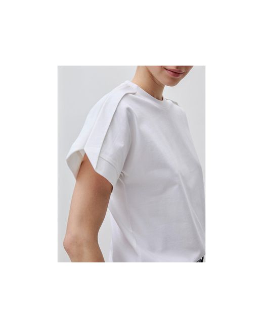 Benetton Black Benetton, T-Shirt With Pleat On The Shoulders