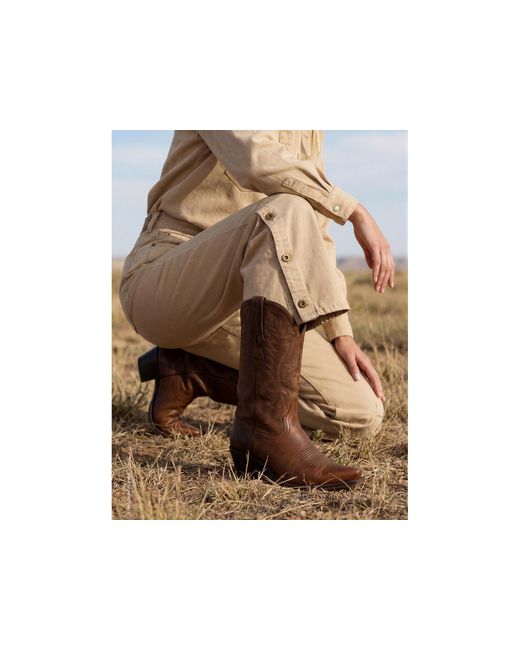 Benetton Natural Benetton, Wide-Fit Canvas Trousers