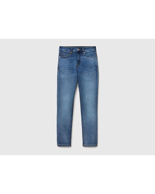 Benetton Blue Benetton, Slim Fit High-Waisted Jeans