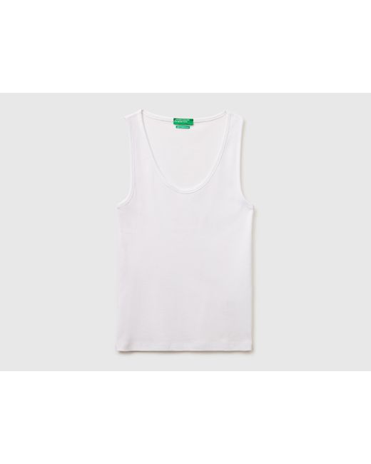Benetton Black Benetton, Slim Fit Ribbed Tank Top