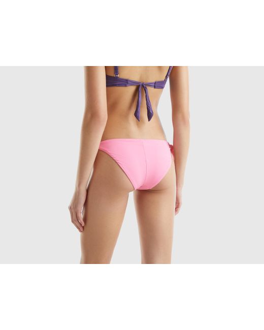 Benetton Black Swim Bottoms With Side Bows
