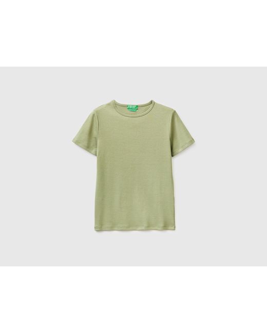 Benetton Green Benetton, Slim Fit Crew Neck T-Shirt